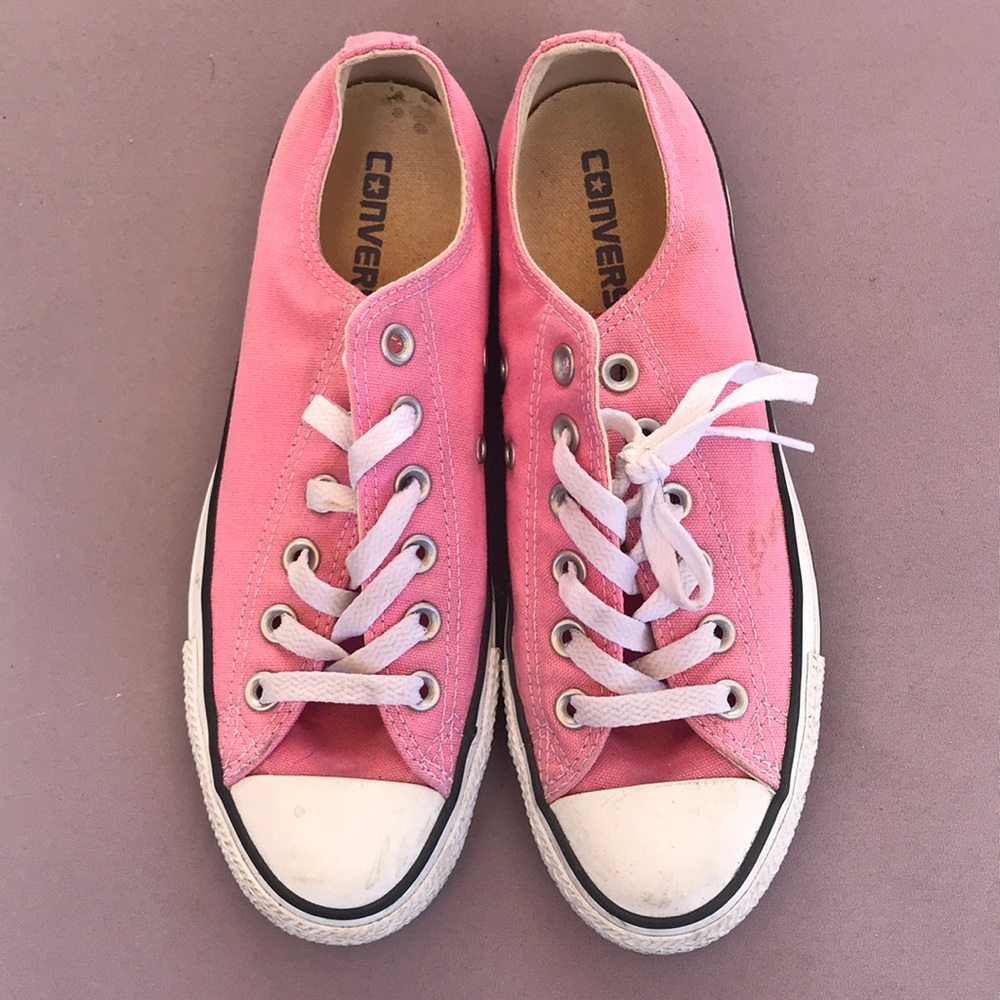 Converse baby pink shoes, only wore twice